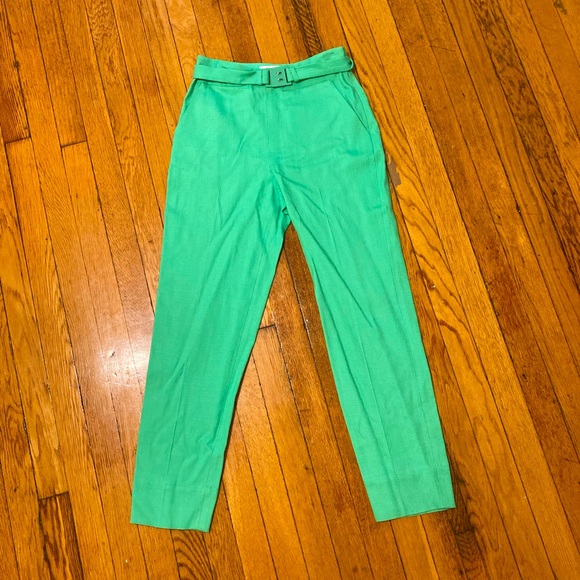 Diane Von Furstenberg SZ 0, belted slacks. - Picture 1 of 4